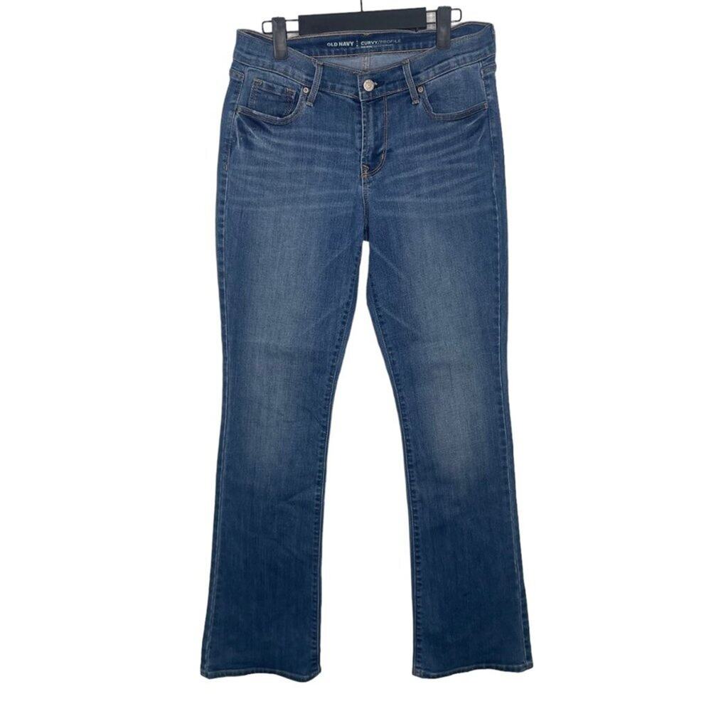 Old Navy Pants Womens Size 6 Regular Demin Blue Mid Rise Curvy Casual Jeans
